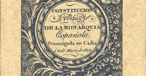 Hispania Sauces Constitución De Cádiz De 1812