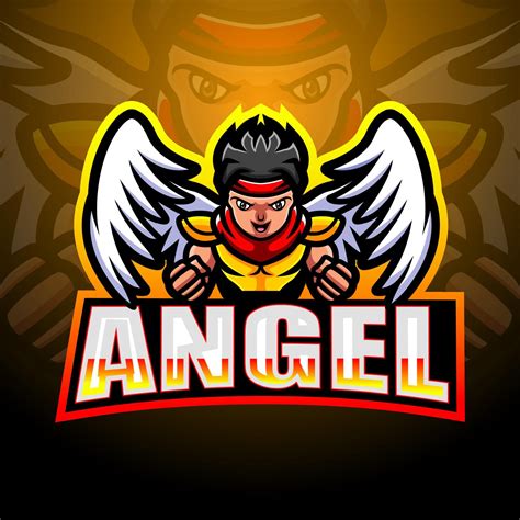 Angel Mascot Esport Logo Design 7415222 Vector Art At Vecteezy