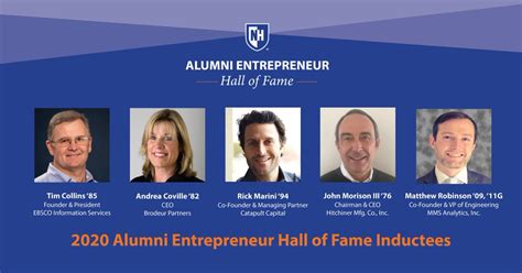Unh Announces New Alumni Entrepreneur Hall Of Fame Inductees Nh