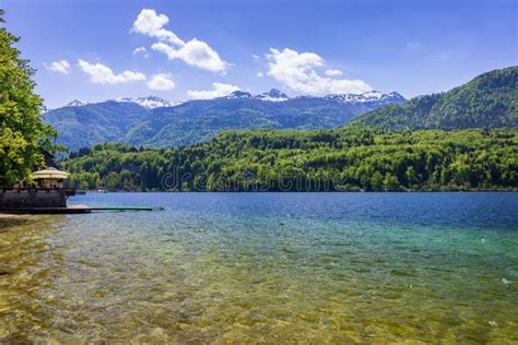Lake Bohinj In Slovenia Beauty In Nature Colorful Summer On Th Stock