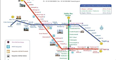 Hyderabad Metro Train Timings Fare Details Route Map