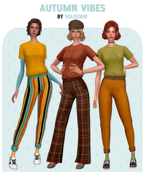 Autumn Vibes Set Solistair On Patreon Sims 4 Mods Clothes Sims 4