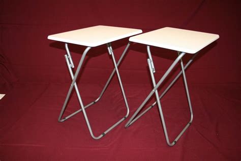 17 stories 17 stories tv trays, set of 4 tv tables w/ storage rack, industrial snack table for eating at couch, folding tray table for small space. Metal Folding Tv Tray Tables | Piknik masaları, Masa, Piknik