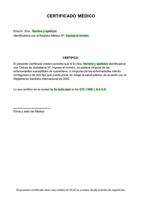 Formato De Certificado Medico Sep Actualizado Junio Sexiz Pix