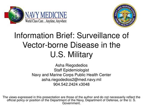 Ppt Information Brief Surveillance Of Vector Borne Disease In The U
