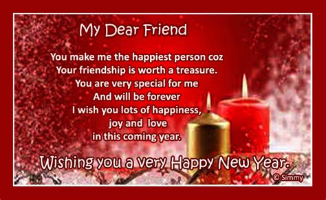 New Year Wish For A Special Friend Free Friends Ecards Greeting Cards