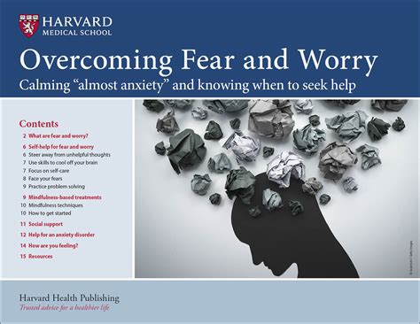 Overcoming Fear And Worry Harvard Health
