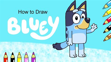 Bluey And Chilli Heeler Drawing How To Draw Bluey Cha