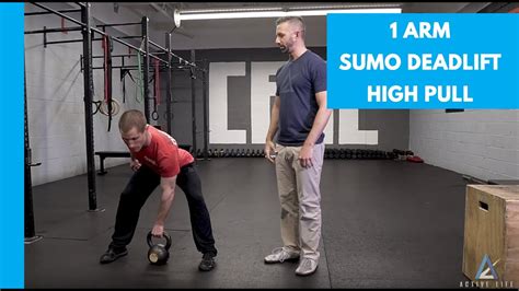 One Arm Sumo Deadlift High Pull Movement Demo Youtube