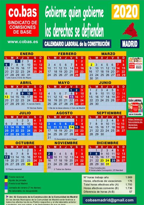 Calendario Laboral 2022 De La Construcci N 2022 Spain Gambaran