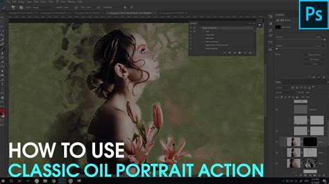 How To Use Oil Painting Photoshop Actions Classic Oil Portrait Action