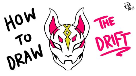 How To Draw Fortnite The Drift Mask Skin From Fortnite Step By Step