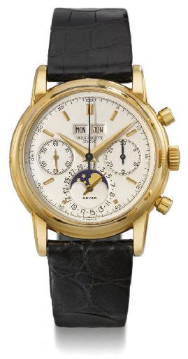 Patek Philippe An Extremely Fine And Rare 18k Gold Perpetual Calendar