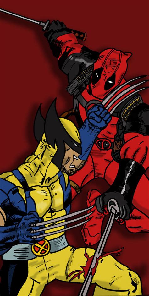 Wolverine Vs Deadpool By Dimebagsdarrell On Deviantart