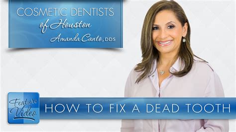 This entails cleaning out any decaying and dead tissue. How to Fix a Dead Tooth -­ Cosmetic Dentists of Houston ...