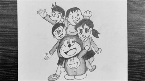 How To Draw Doraemon And Friends How To Draw Doraemon Cartoon