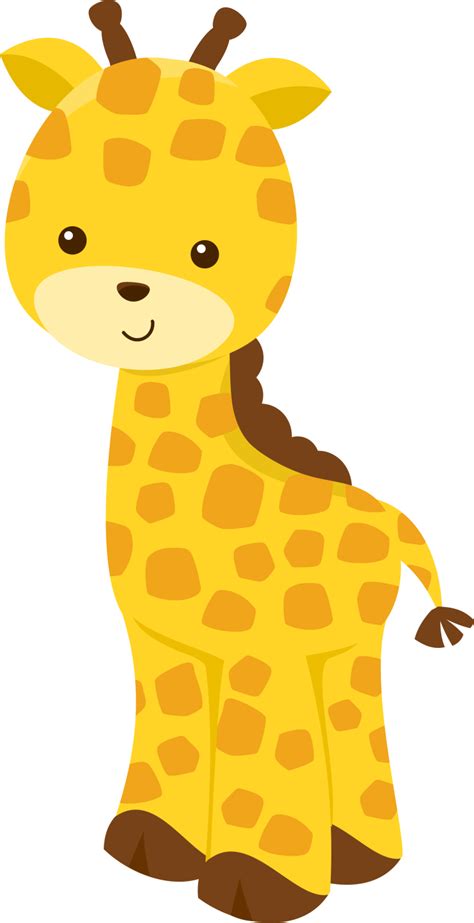 Giraffe Safari Animals Clipart Png