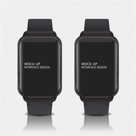 Free Psd Mock Up Digital Display Interface Design For Smart Watch
