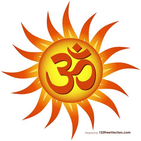 Om Sun Symbol