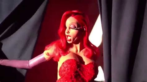 Copy her unique halloween costumes, including a jessica rabbit costume, to win your costume contest. Heidi Klum perform as Jessica Rabbit singing Why Don't You ...
