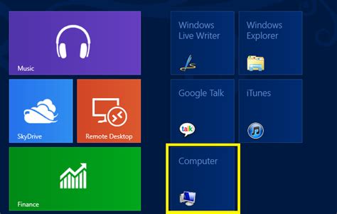 Where Is Computer In Windows 8 Show On Desktop Pin To Start Screen
