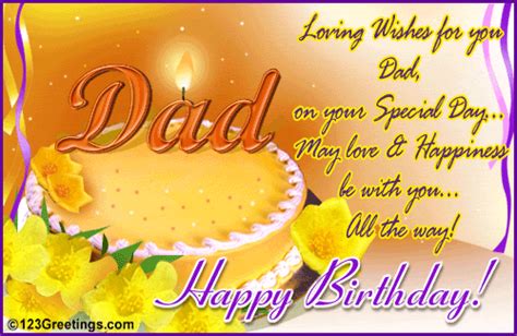 There may be many great fathers, but there is only one amazing one, you! Happy Birthday Dad From Daughter | Loving Wishes For Dad ...