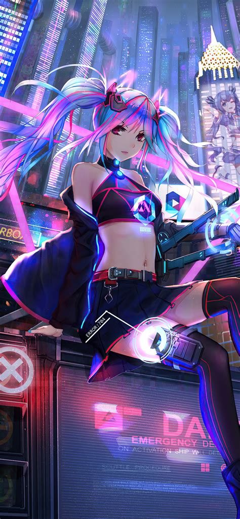 88 Wallpaper Anime Girl Neon Images And Pictures Myweb