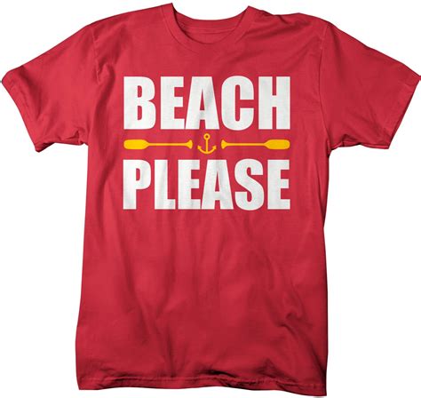 men s funny beach please t shirt nautical shirts oars etsy