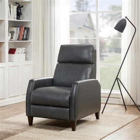 Decklyn Leather Pushback Recliner In 2022 Recliner Home And Living