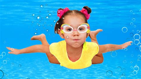 Swimming Song Dana Nursery Rhymes And Kids Songs Youtube
