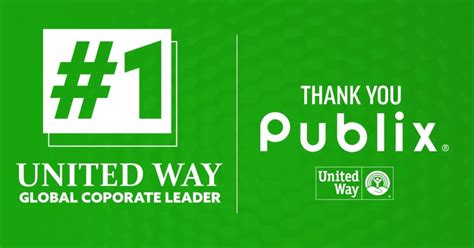 Celebrating Publix As United Ways 1 Global Corporate Leader United