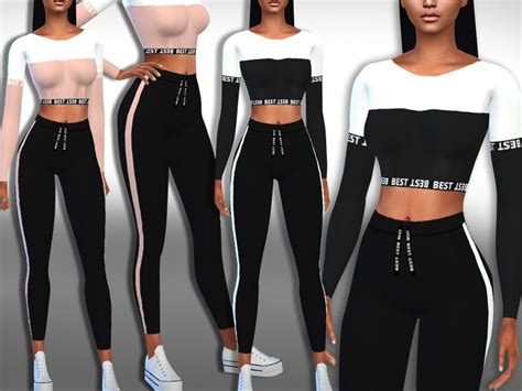Saliwas Full Workout Outfits Sims 4 Mods Clothes Sims 4 Clothing