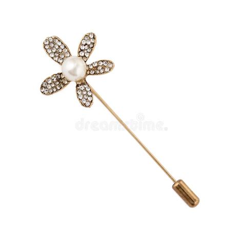 Metal Decorative Steel Iron Hat Pins On White Backgrounduse For