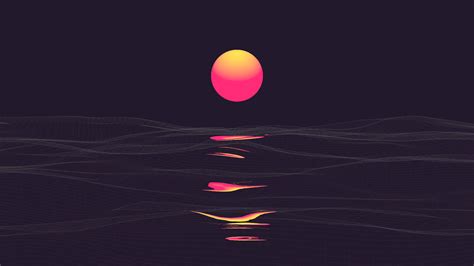3840x2160 Pink Retrowave Sunset 4k Hd 4k Wallpapers Images