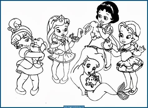 Dibujos Para Colorear Princesas Disney Bebes Dibujos I Para Colorear