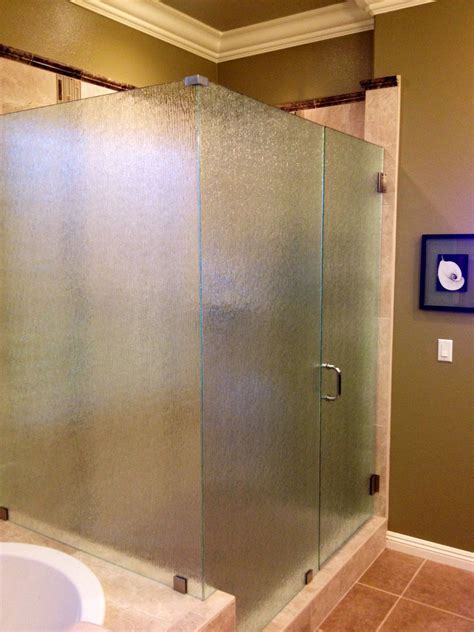 Rain Tempered Glass Door Half Wall Master Bath Shower With Oil Rubbed Bronze Hardware Diy