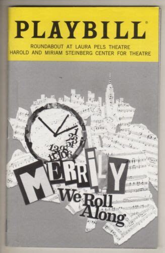 Sondheim Merrily We Roll Along Off Broadway Playbill 2019 Ebay
