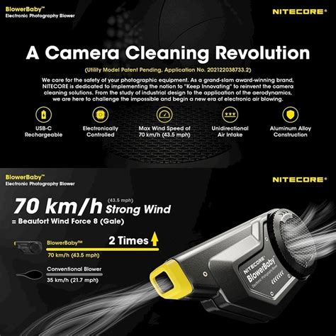 Nitecore Blowerbaby — The Worlds First Electronic Photography Blower