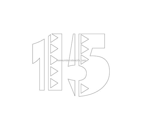 Free Mexican 15 Number Stencil