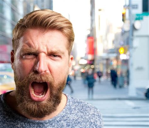 Free Photo | Blond man angry expression