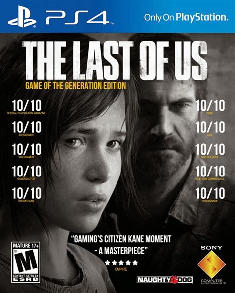 The Last Of Us Remastered Ps4 Official Cover Art And Details Ign Boards