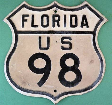 Florida U S Highway 98 Aaroads Shield Gallery
