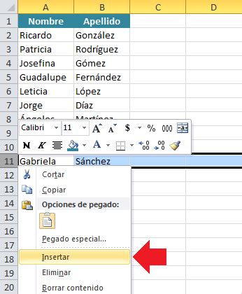 APRENDE CÓMO INSERTAR VARIAS FILAS EN EXCEL Excel Contable
