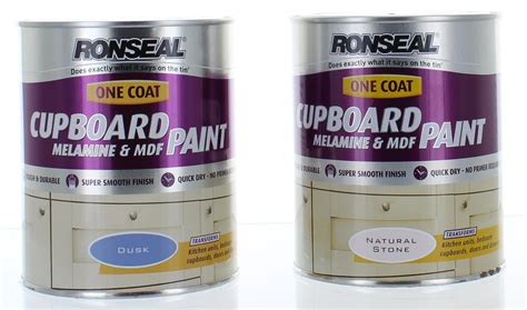 Ronseal 750ml One Coat Cupboard Paint Mdf And Melamine Choice Of 2