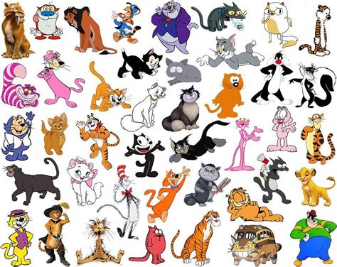 Find The Cartoon Cats Quiz Cat Character Cartoon Character Pictures