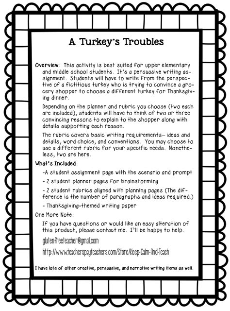 5th Grade Thanksgiving Worksheets Photos
