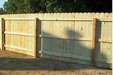 Install Wood Panel Fence Images