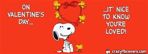 Snoopy On Valentines Day Facebook Cover Facebook Timeline Cover Best