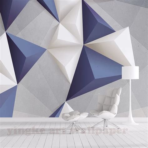 Custom 3d Mural Stereoscopic Geometric Abstract Wall