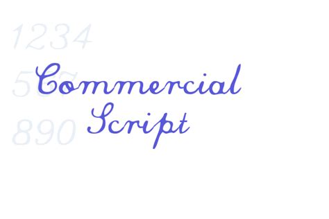 Commercial Script Font Free Download